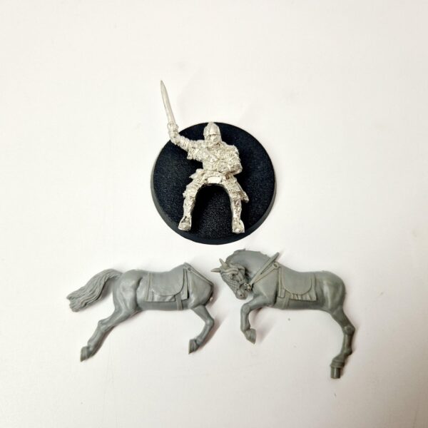 A photo of a Rohan Mounted Éomer at Pelennorr Warhammer miniature