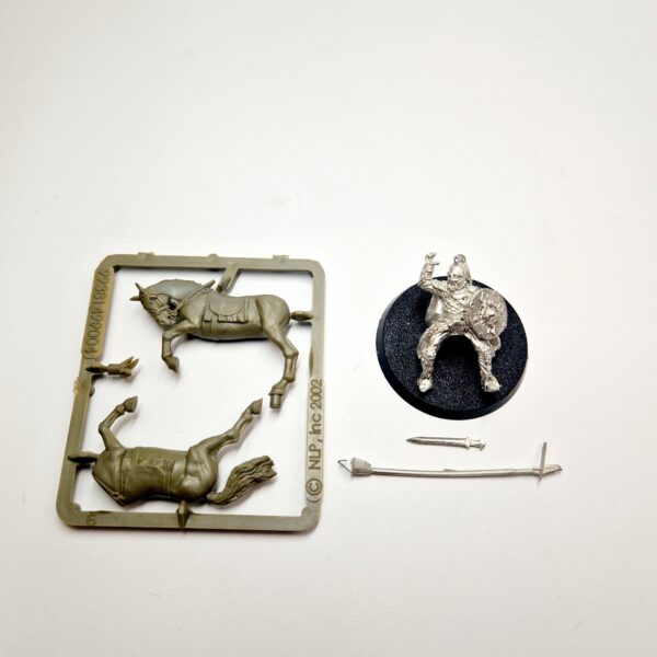 A photo of a Rohan Royal Guard Middle Earth Warhammer miniature