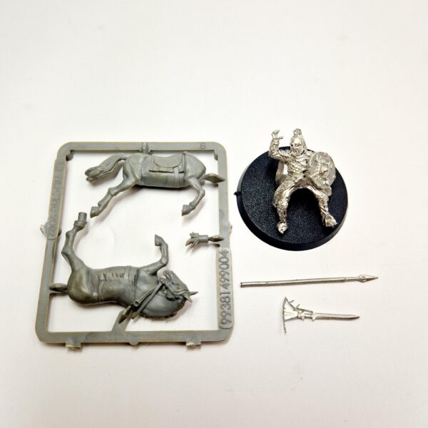 A photo of a Rohan Royal Guard Middle Earth Warhammer miniature