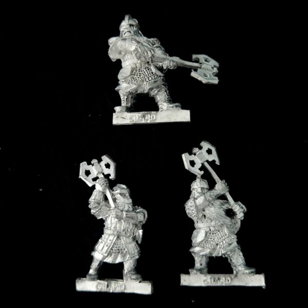 A photo of Dwarf Khazâd Guard Middle Earth Warhammer miniatures