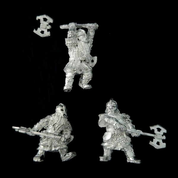 A photo of Dwarf Khazâd Guard Middle Earth Warhammer miniatures
