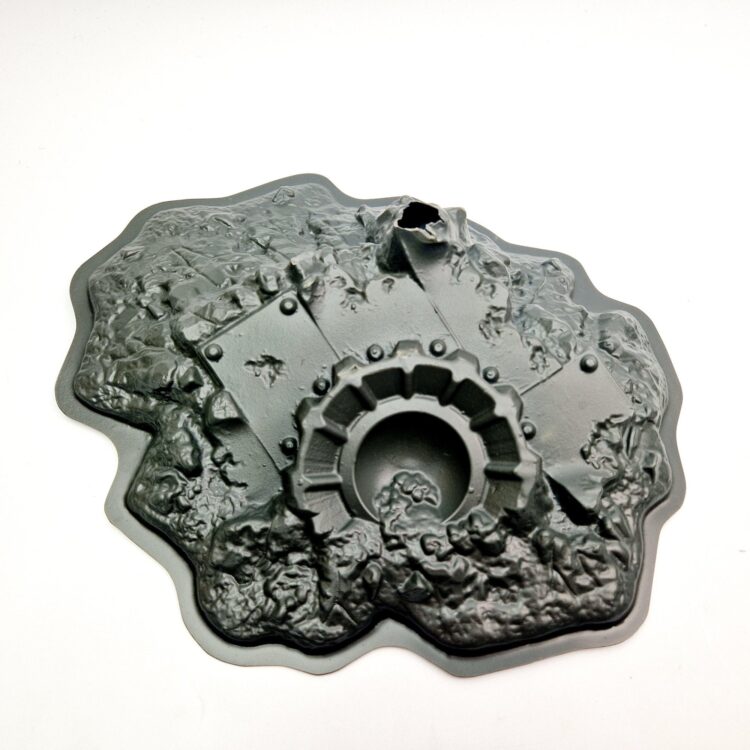 A photo of a Planetstrike Blastscape Crater Warhammer Scenery Terrain piece