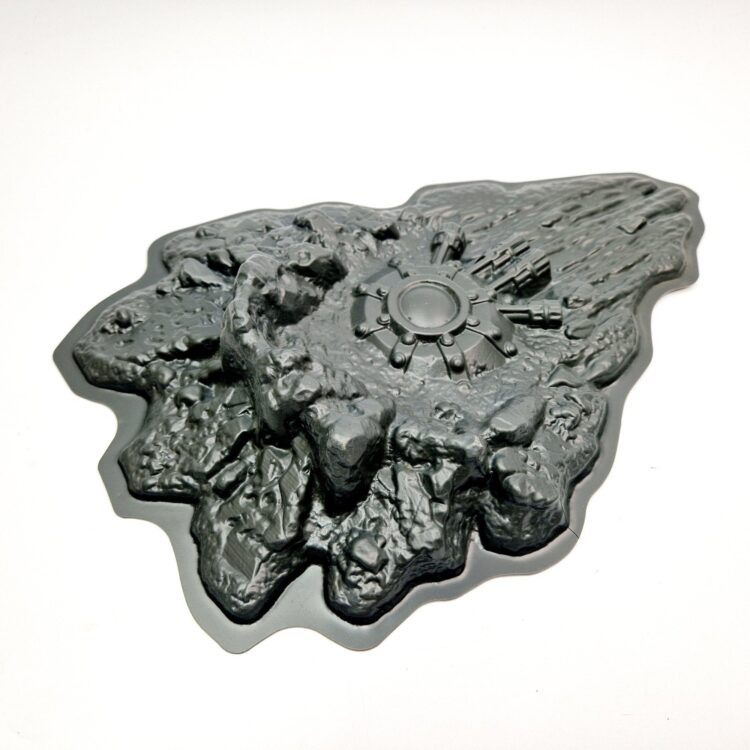 A photo of a Planetstrike Blastscape Crater Warhammer Scenery Terrain piece