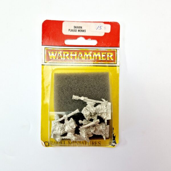 A photo of Skaven Plague Monks Warhammer miniatures