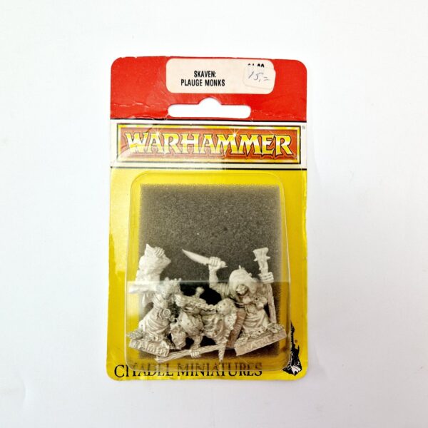 A photo of Skaven Plague Monks Warhammer miniatures