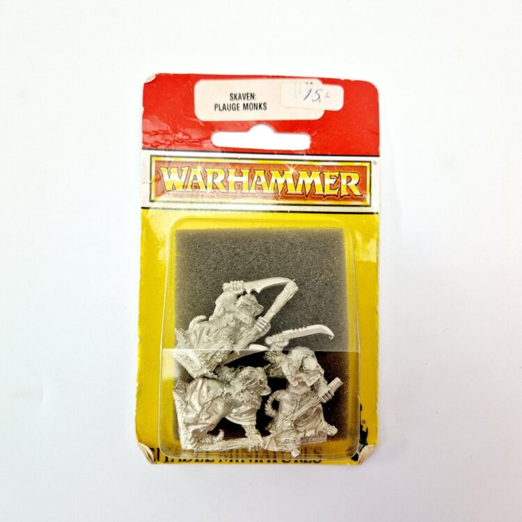 A photo of Skaven Plague Monks Warhammer miniatures