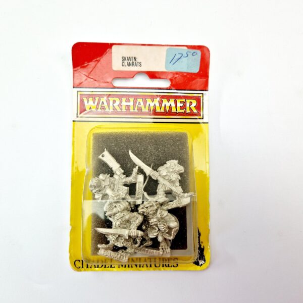 A photo of Skaven Clanrats Warhammer miniatures