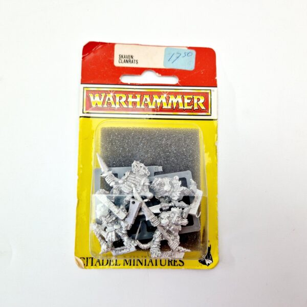 A photo of Skaven Clanrats Warhammer miniatures