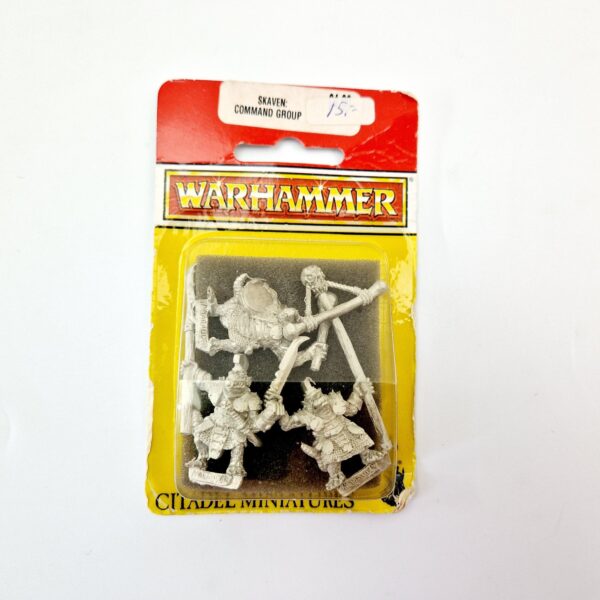 A photo of Skaven Stormvermin Command Warhammer miniatures