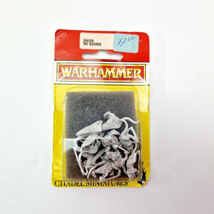 A photo of Skaven Giant Rats Warhammer miniatures