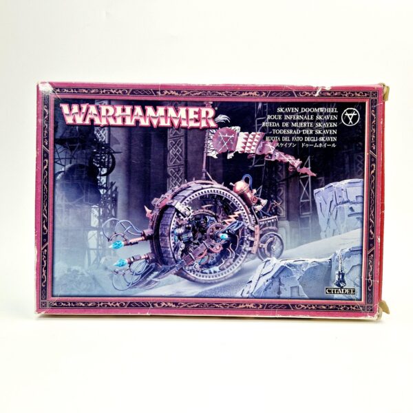 A photo of a Skaven Doomwheel Warhammer miniature