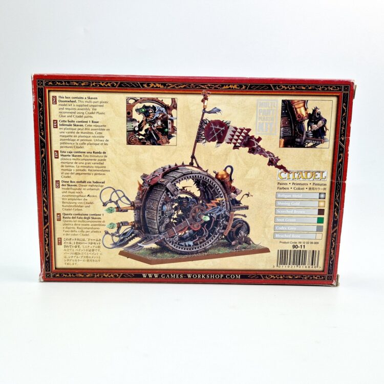 A photo of a Skaven Doomwheel Warhammer miniature
