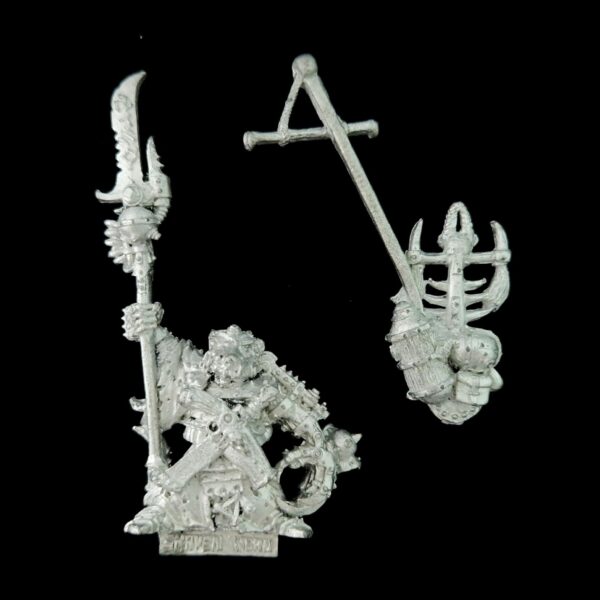 A photo of a Skaven Ikit Claw Chief Warlock Warhammer miniature