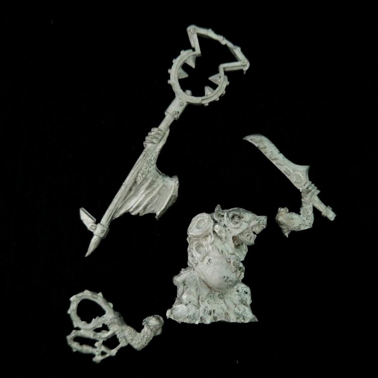 A photo of a Skaven Throt the Unclean Warhammer miniature