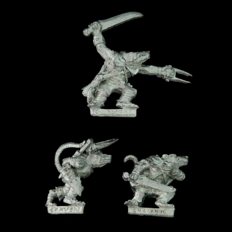 A photo of Skaven Gutter Runners Warhammer miniatures