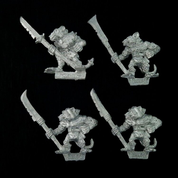 A photo of Skaven Clanrats Warhammer miniatures