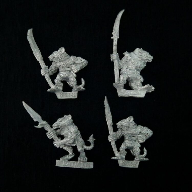 A photo of Skaven Clanrats Warhammer miniatures