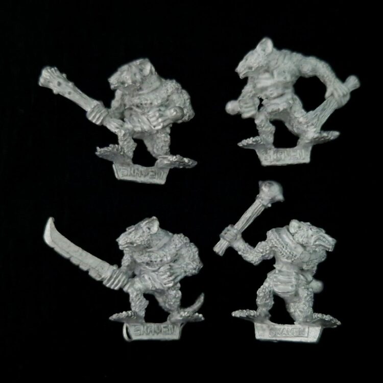 A photo of Skaven Clanrats Warhammer miniatures