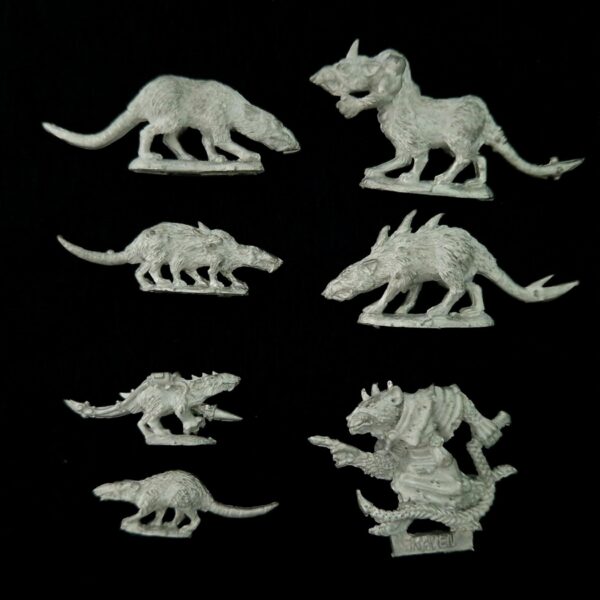 A photo of Skaven Packmaster and Giant Rats Warhammer miniatures