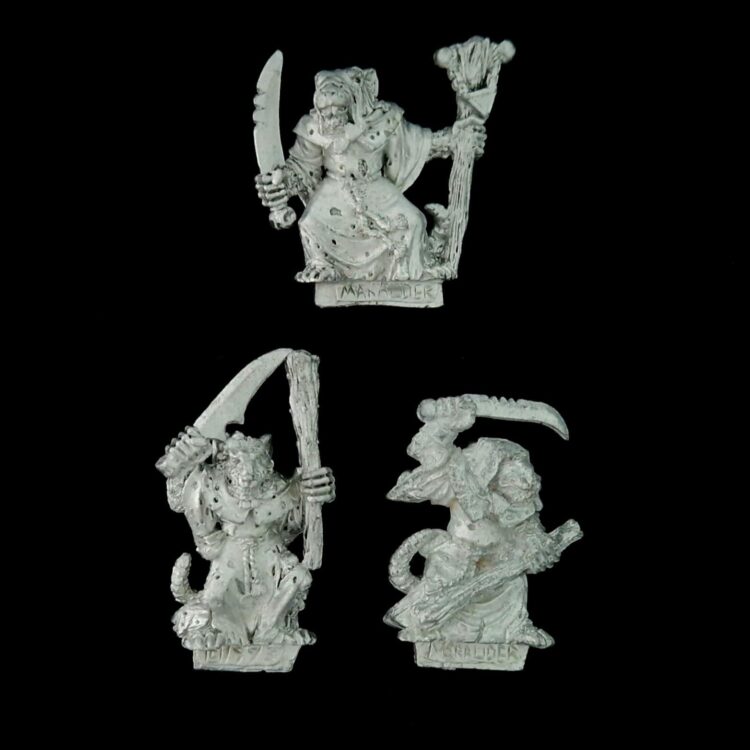 A photo of Skaven Plague Monks Warhammer miniatures