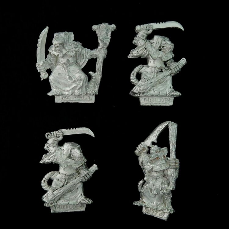 A photo of Skaven Plague Monks Warhammer miniatures