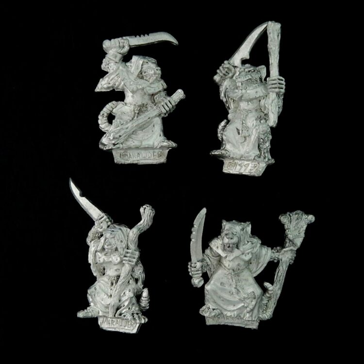 A photo of Skaven Plague Monks Warhammer miniatures