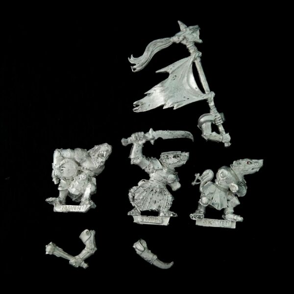 A photo of Skaven Stormvermin Command Warhammer miniatures