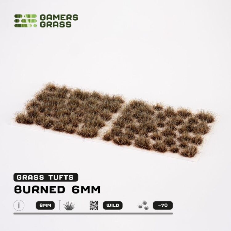 A photo of Gamers Grass Burned Tufts 6mm Wild