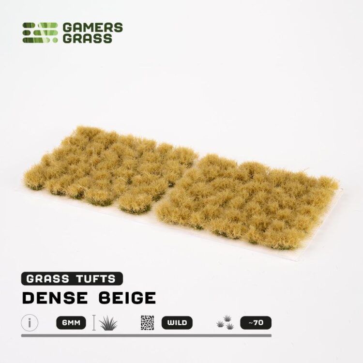 A photo of Gamers Grass Dense Beige Tufts 6mm Wild