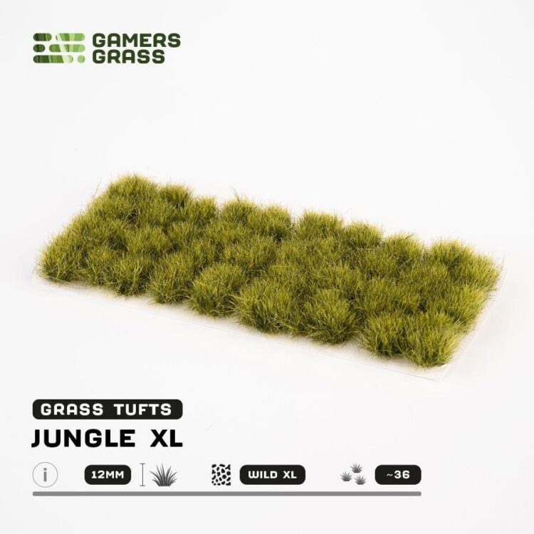 A photo of Gamers Grass Jungle XL 12mm Tufts
