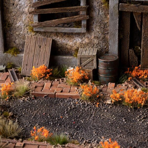 A photo of Gamers Grass Orange Flowers Tufts