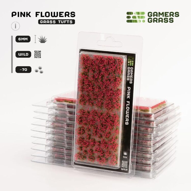 A photo of Gamers Grass Pink Flowers Tufts