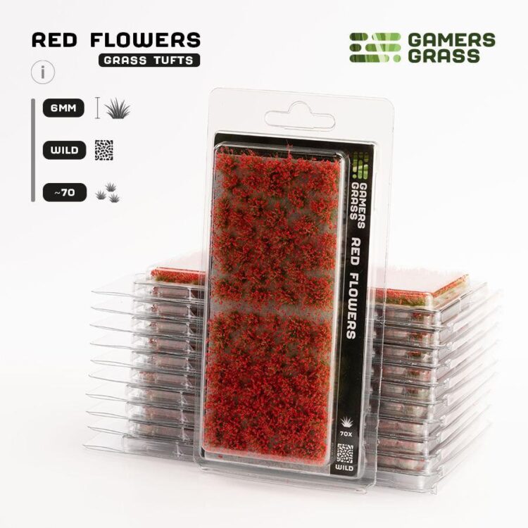 A photo of Gamers Grass Red Flowers Tufts