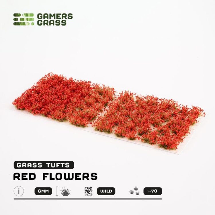 A photo of Gamers Grass Red Flowers Tufts