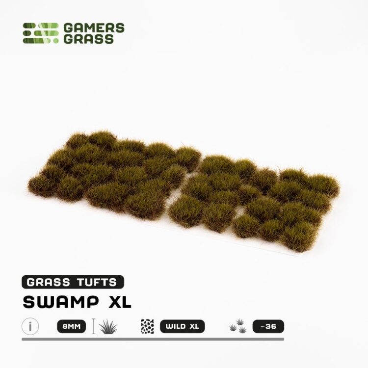A photo of Gamers Grass Swamp XL 8mm tufts