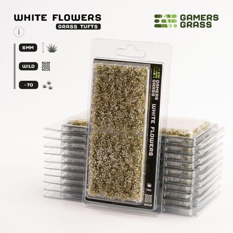 A photo of Gamers Grass White Flowers Tufts