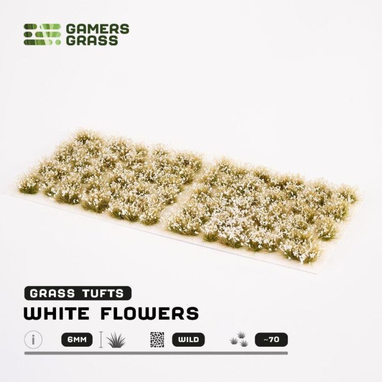 A photo of Gamers Grass White Flowers Tufts
