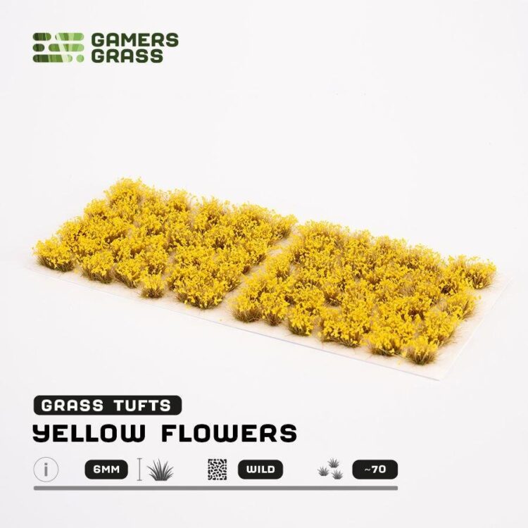 A photo of Gamers Grass Yellow Flowers Tufts