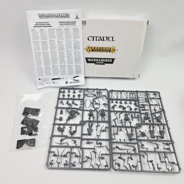 A photo of The Empire Archers Warhammer miniatures