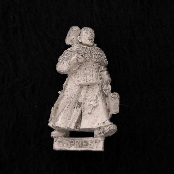 A photo of a The Empire Warrior Priest on Foot Warhammer miniature