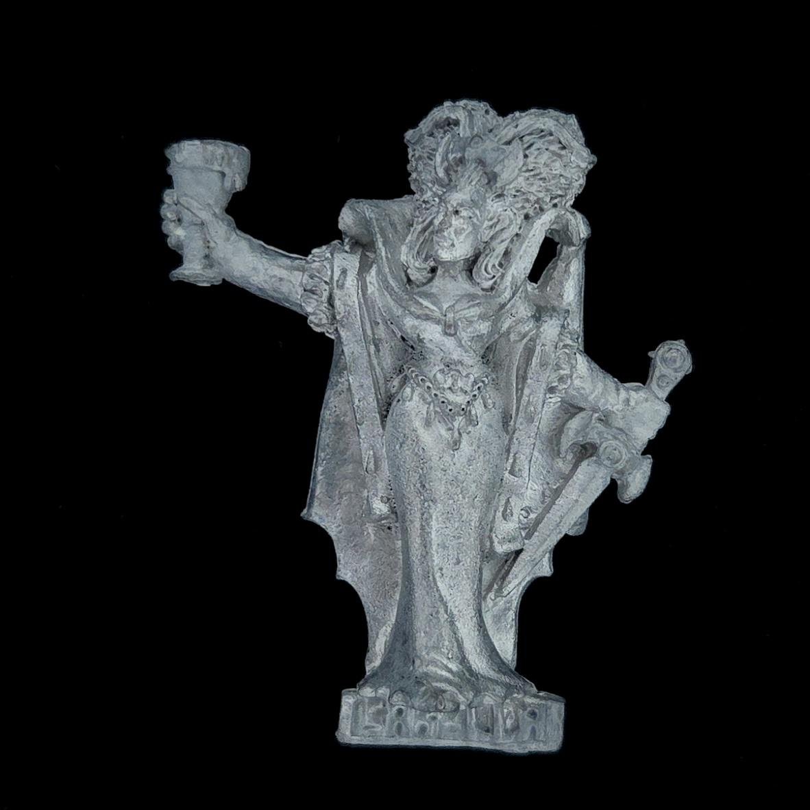 A photo of an Undead Isabella von Carstein Warhammer miniature