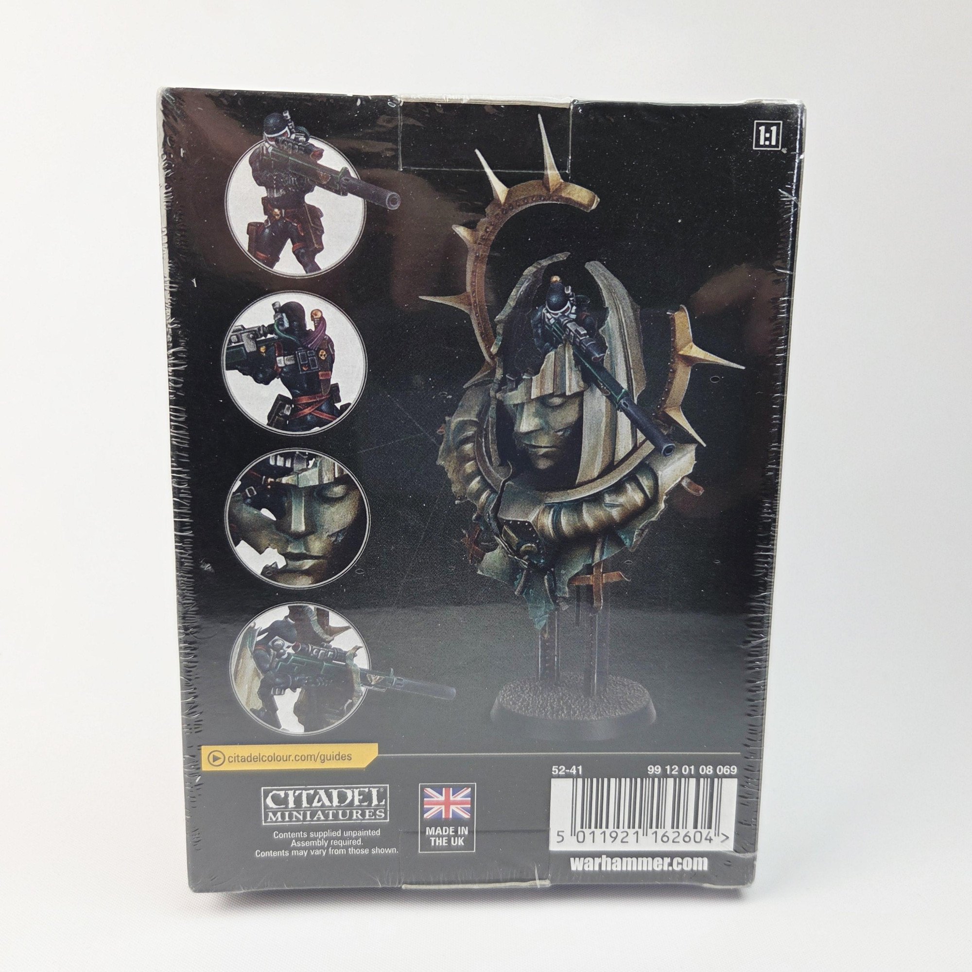 A photo of a Officio Assassinorum Operative Umral-Six Commemorative Series Warhammer miniature