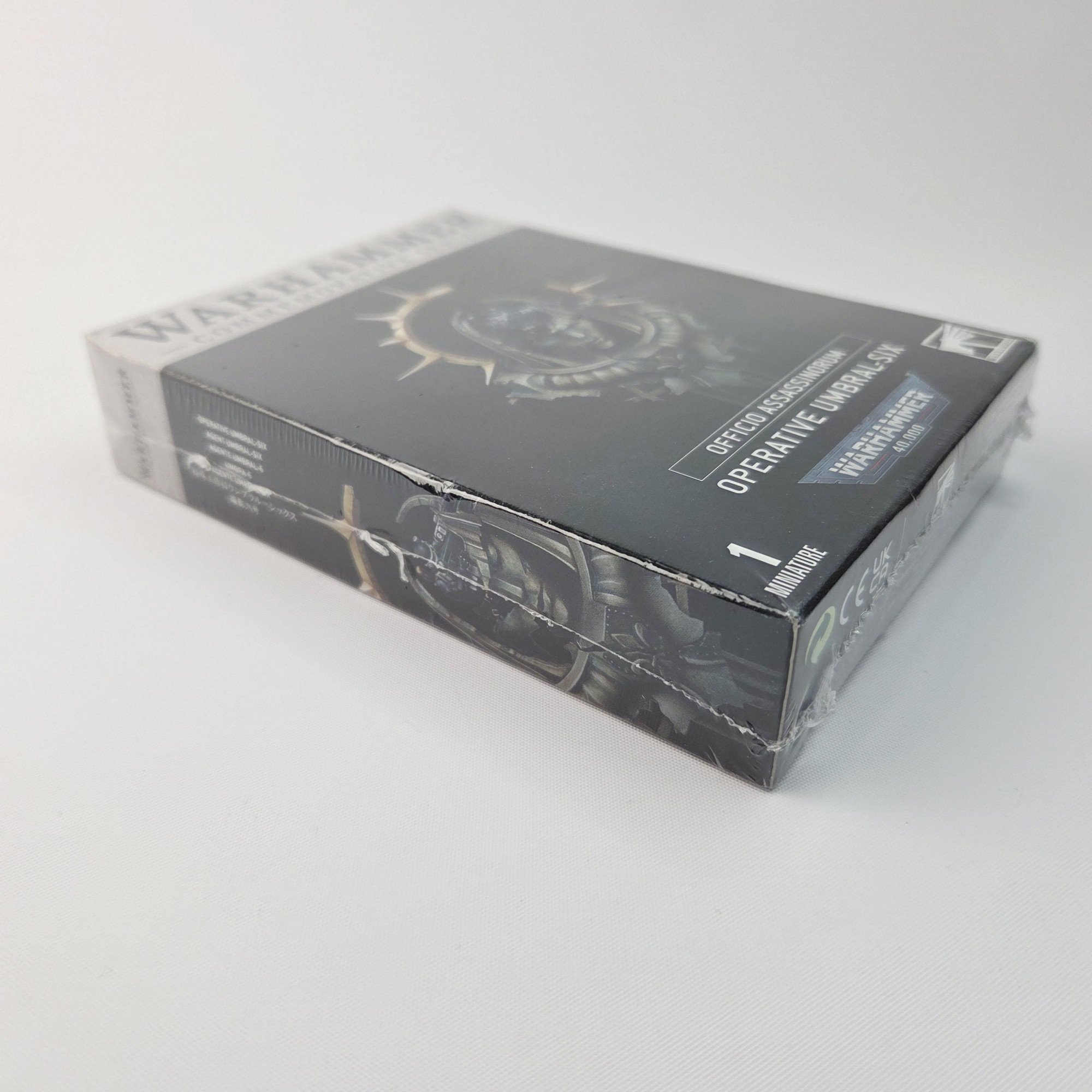 A photo of a Officio Assassinorum Operative Umral-Six Commemorative Series Warhammer miniature
