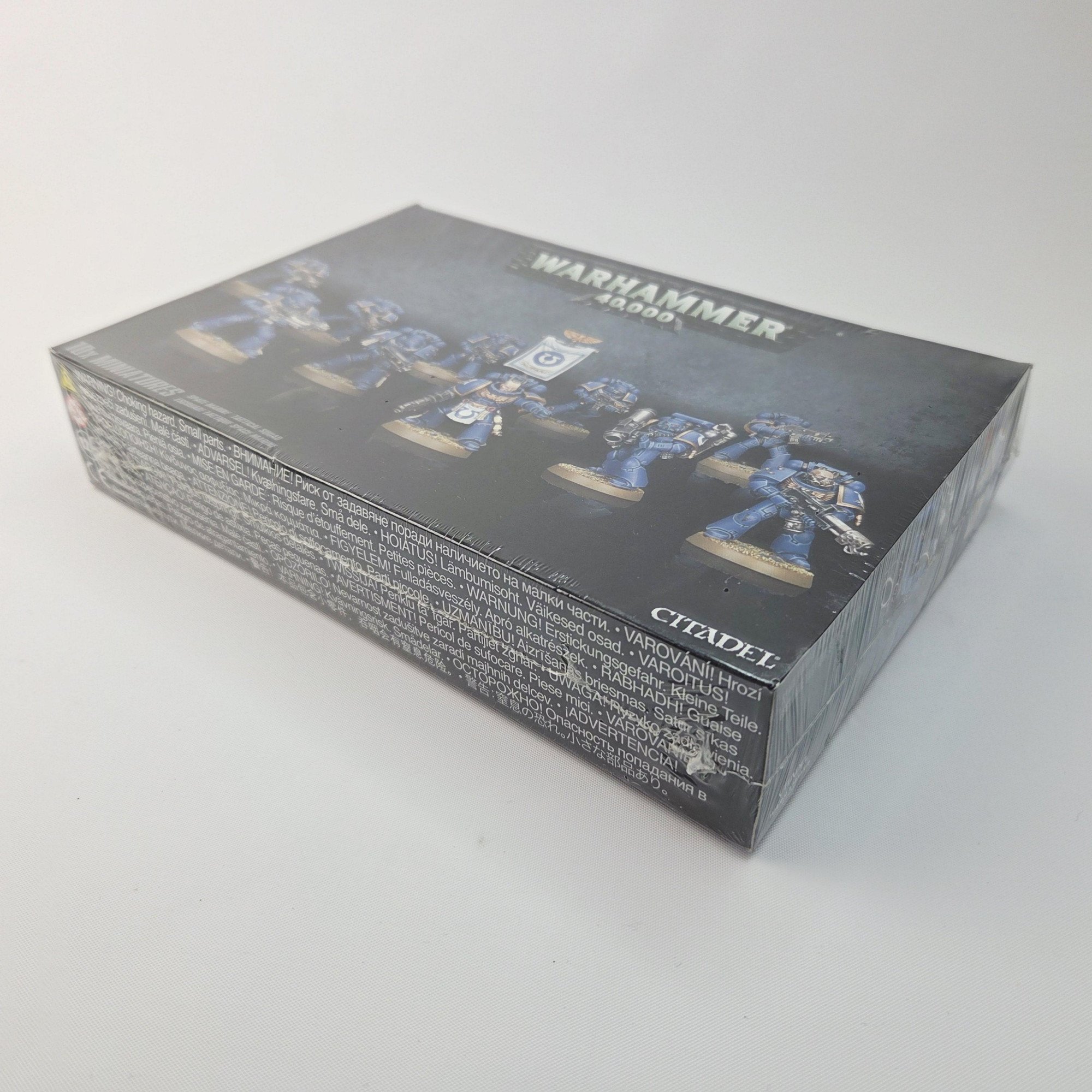 A photo of Space Marines Tactical Squad Warhammer miniatures