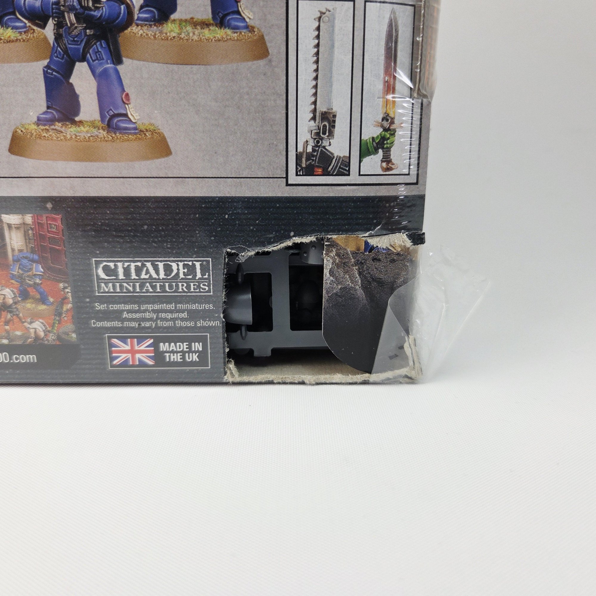 A photo of Space Marines Tactical Squad Warhammer miniatures