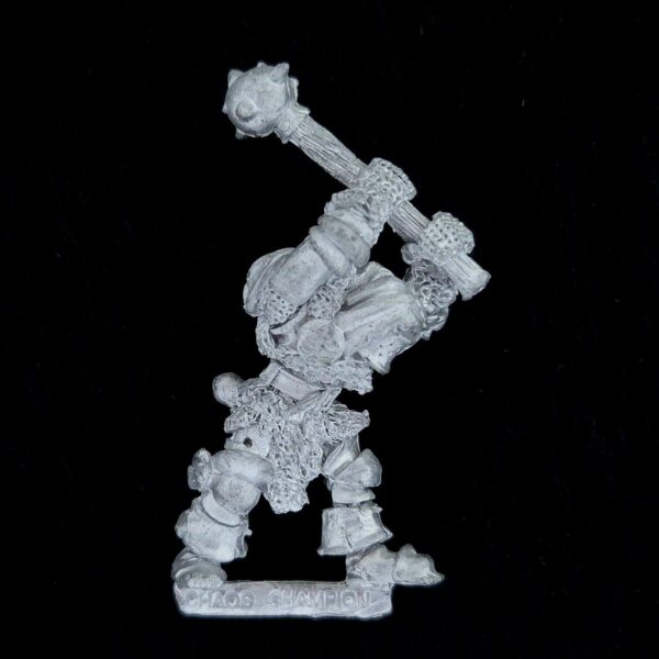 A photo of a Chaos Warriors Chaos Warrior Warhammer miniature