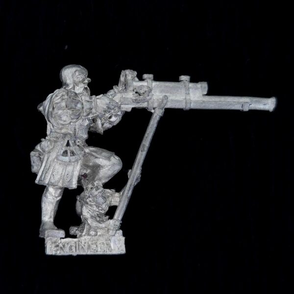 A photo of a The Empire Engineer Warhammer miniature