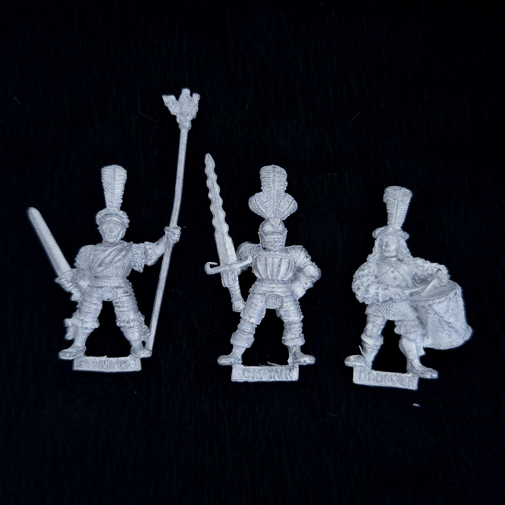 A photo of The Empire Imperial Command Group Warhammer miniatures