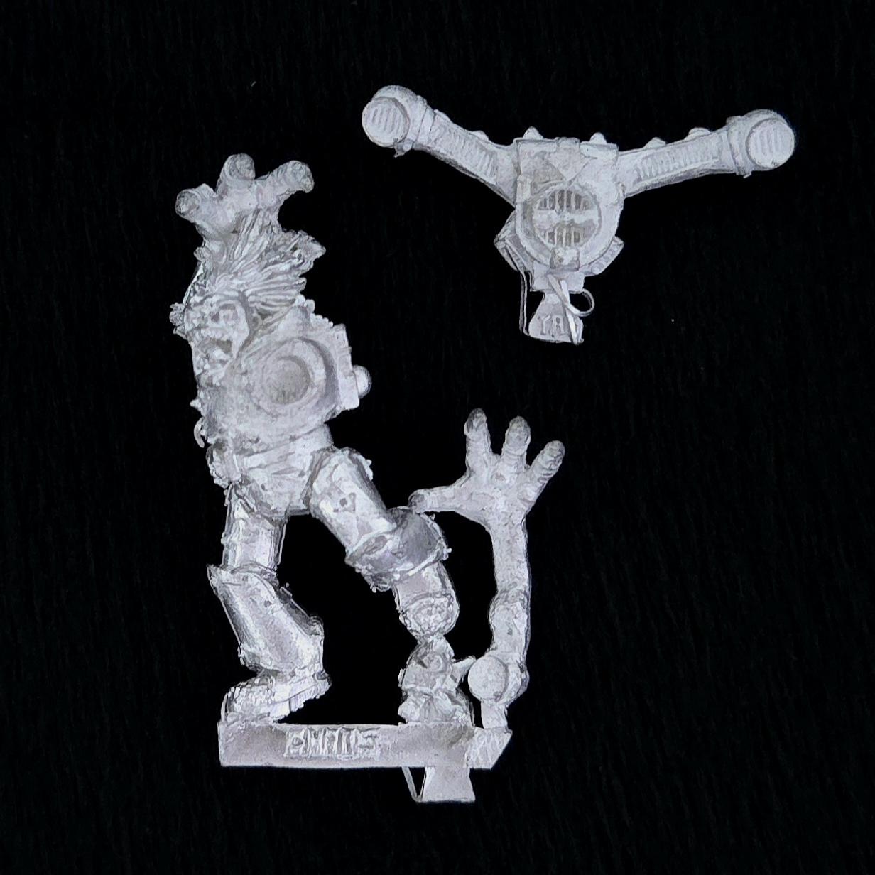 A photo of a Chaos Space Marines Possessed Warhammer miniature