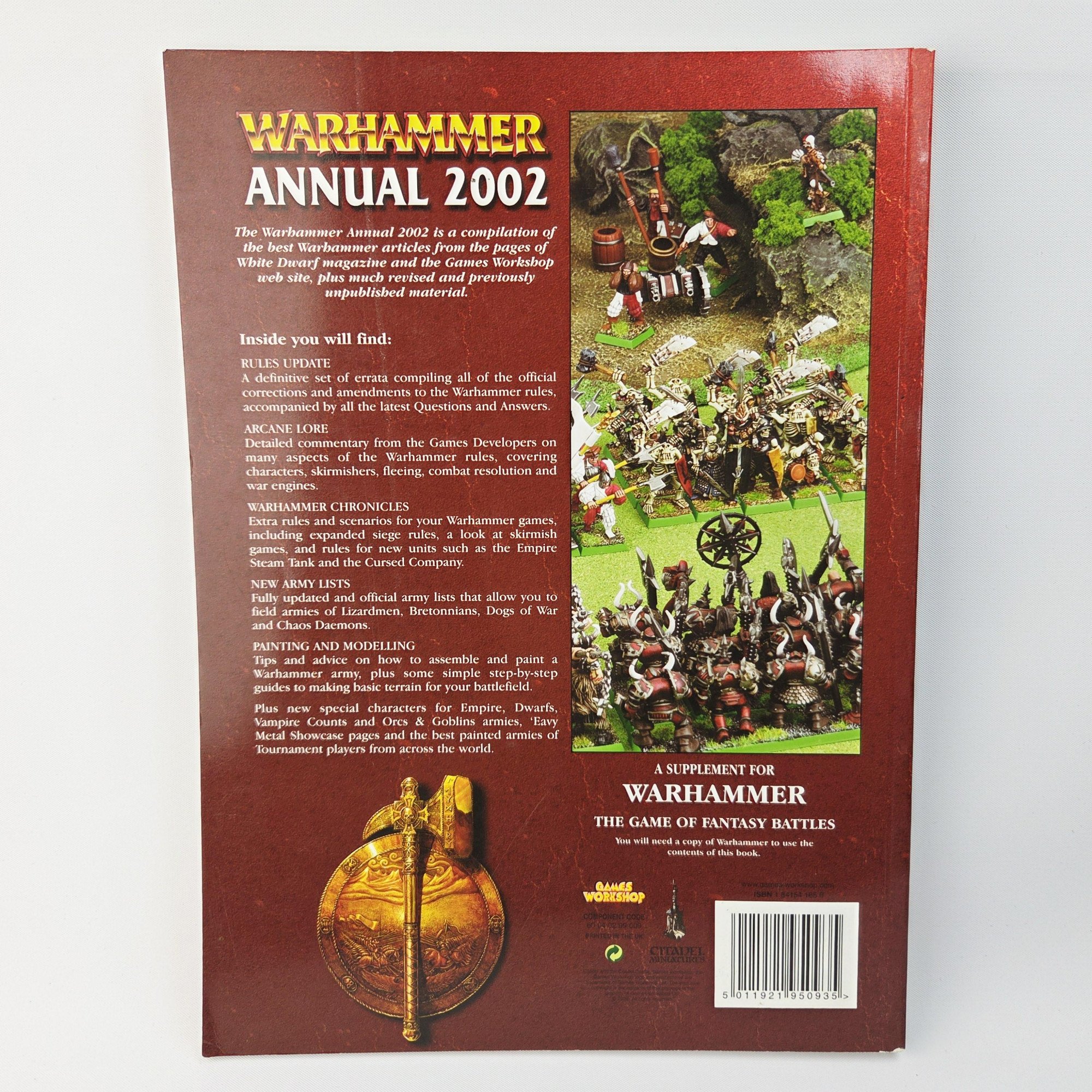 A photo of a Warhammer Annual 2002 Rulebook